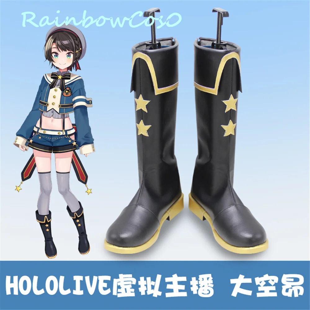 

Hololive Vtuber Subaru обувь для косплея Сапоги аниме Хэллоуин RainbowCos0 W1532