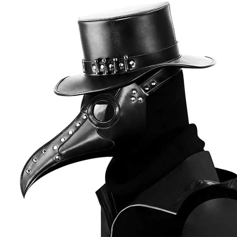 ПВХ панк маска ворона жнец Nevermore маски для кожи жнец чумной доктор Маска Птицы длинный нос панк ворона Ретро Рок