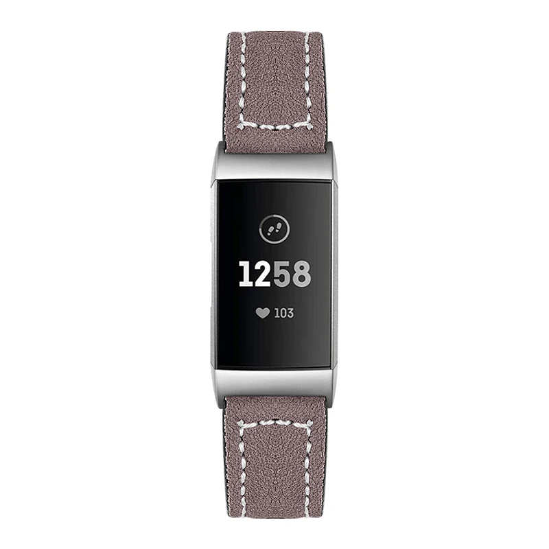 Кожаные Смарт-часы ремешок запасной браслет ремешок для FitbitCharge 3 VDX99