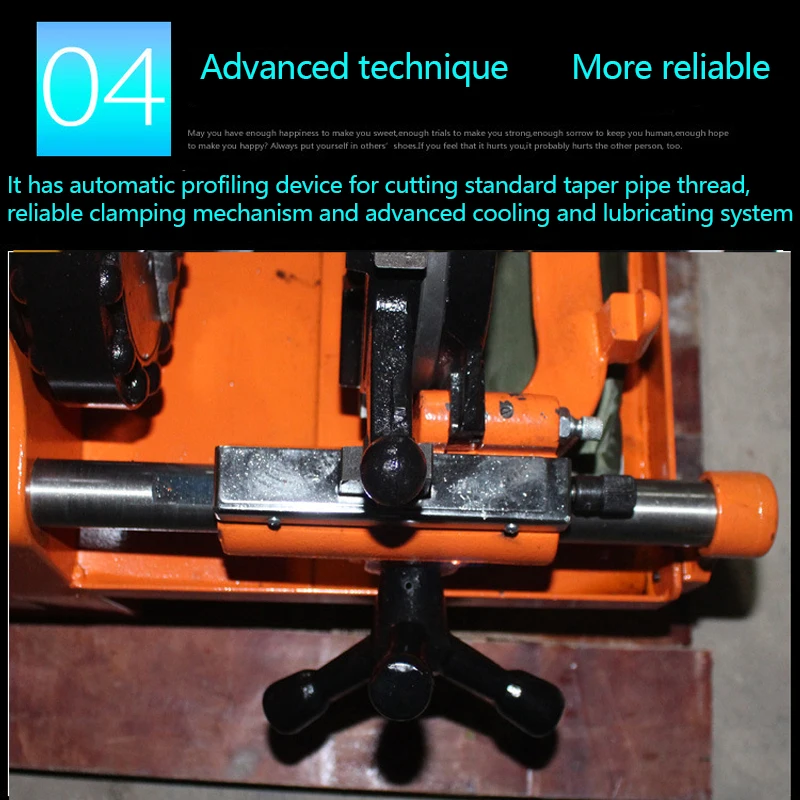 2-inch Electric Threading Machine Fast Speed High Precision Long Service Life Long Power Pipe Cutting and Threading Machine