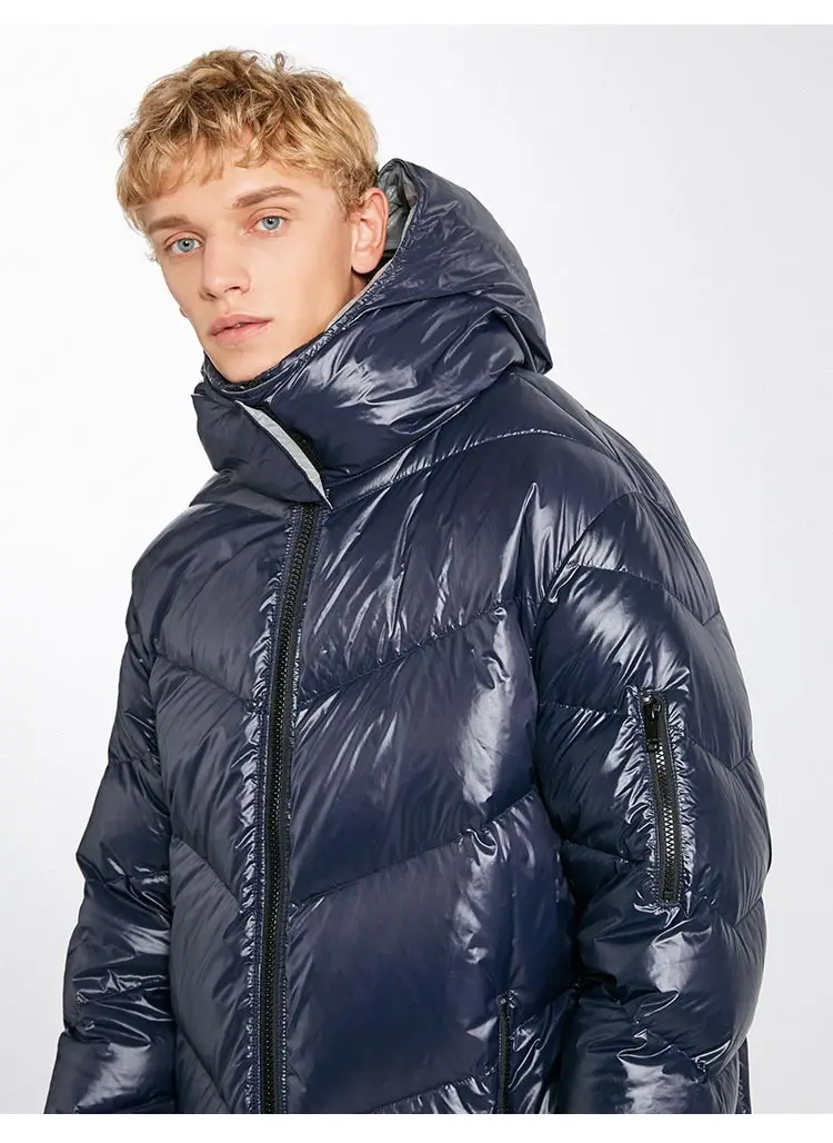 MLMR мужской зимний длинный пуховик с капюшоном, парка, пальто jackjones, новая мужская одежда 218412530