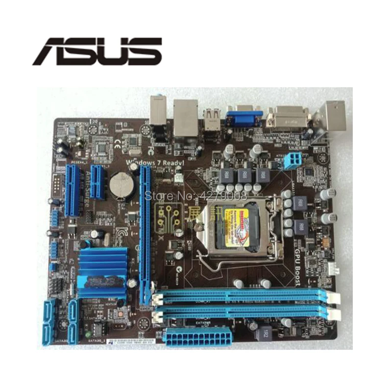 

Socket LGA 1155 For ASUS P8H61-MX Desktop Motherboard H61 i3 i5 i7 DDR3 16G Used Mainboard