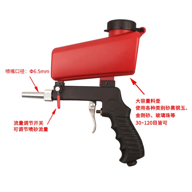 

Genuine Product Hot Selling Pneumatic Sand-blasting Gun Small Hand-Held Sand-blasting Gun Portable Pneumatic Sand-blasting Gun