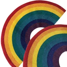 Радуга ковер красочный Коврик декоративные коврового покрытия для Кухня Гостиная Спальня