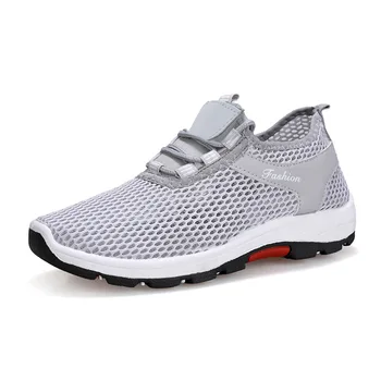 

2020 Summer Mesh Shoe Sneakers For Men Shoes Breathable Men's Casual Shoes Lace-up Male Shoes Loafers Size 35-44 Tenis Masculino