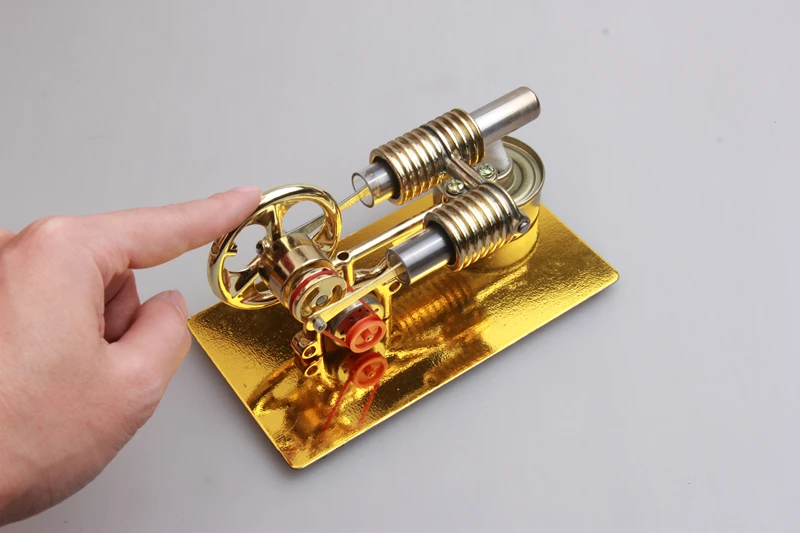 Mini Stirling Engine External Combustion Engine Microgenerator Birthday Present Steam Engine Model Science And School Education (10)