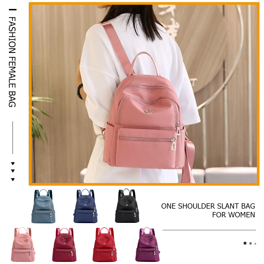 Girls Patchwork Backpack Female 