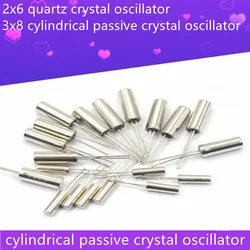3x8 ressonador passivo cilíndrico do cristal 2x6quartz 32.768k 4mhz 6mhz 8mhz 12mhz 16mhz 10 pces Quente em Portugal, entrega rápida em 2 3 dias