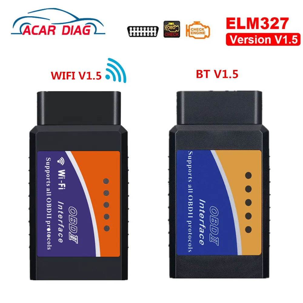 Диагностический сканер Elm327 V1.5 BT/WIFI OBD2 автомобильный диагностический OBD 2 Elm 327