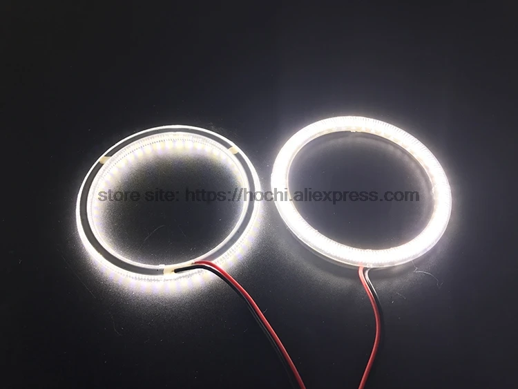 HochiTech Ultra bright SMD white LED angel eyes 2000LM 12V halo ring kit daytime running light DRL for Volvo S80 S80L 2012
