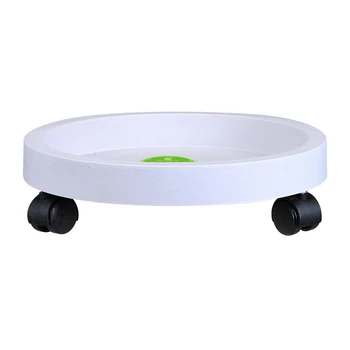 

Tray Holder Wheels Caster Plant Flower Pot W/ Dolly Pallet Resin Caddy Round