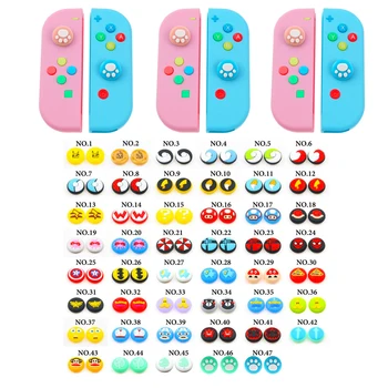 

4PC Nintend Switch Joy Stick Thumb Grip Kawaii Case For Switch Lite Cover Animals Crossing Shell For Nintendo Switch Accessories
