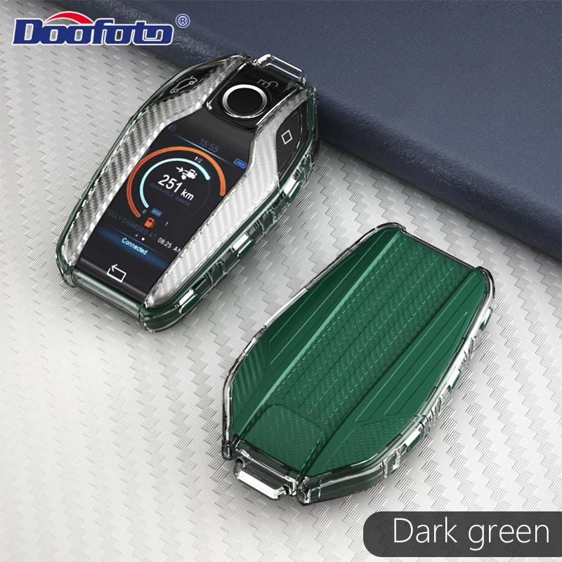 TPU Car Fully LED Display Key Case Cover Shell For BMW 5 7series G11