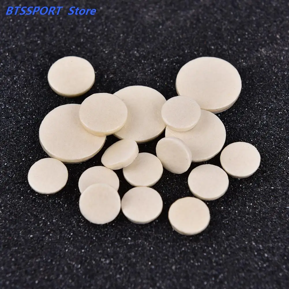 17PCS Clarinet leather pad key Pads White Musical Woodwind Wind Music Instrument Replacement 17.2mm 15.3mm 11.8mm 10mm White