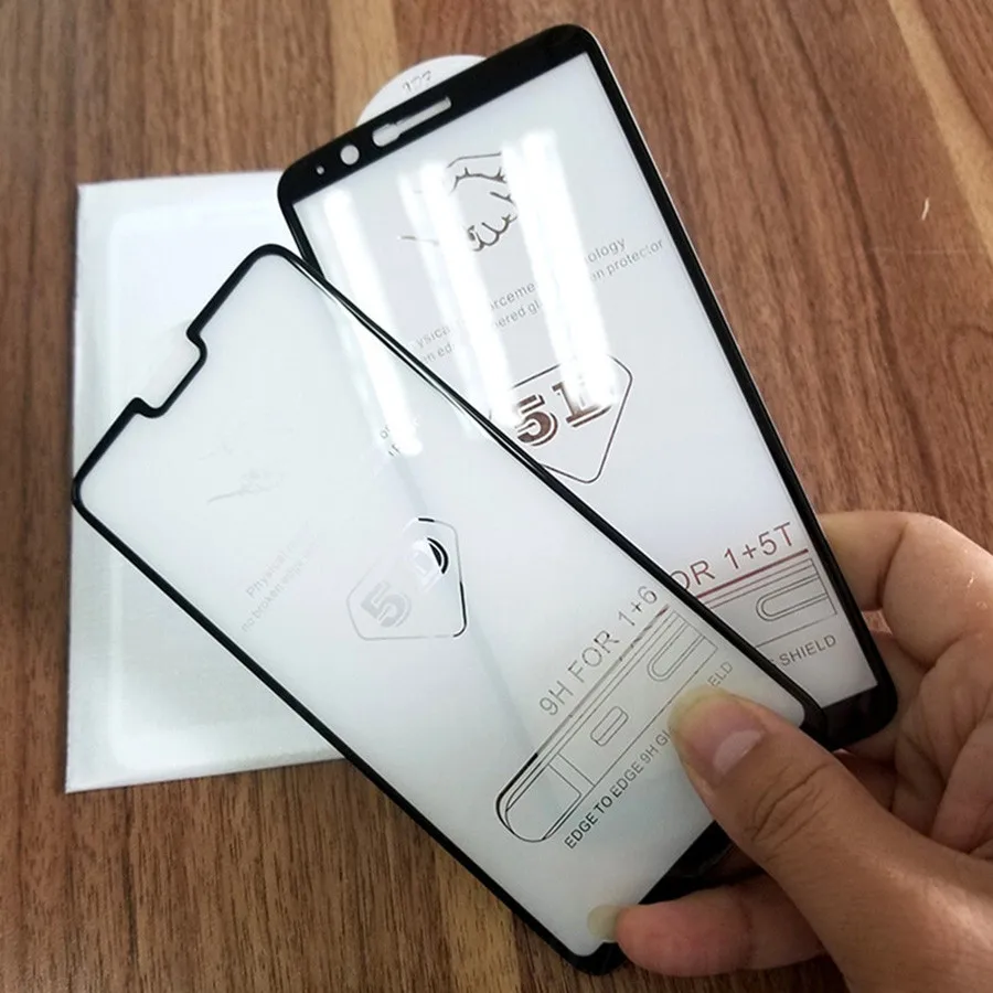 5D абсолютная новинка! Премиум закаленное Стекло для Oneplus X 7, 6 комплектов/партия, футболка Экран протектор Полный Чехол пленка для One Plus 7 7 6 5 3T лучше, чем 3D