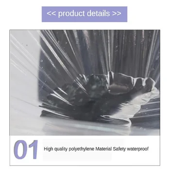 

100x Transparent Disposable Hair Cutting Capes Barber Hair Dyeing Salon Gown