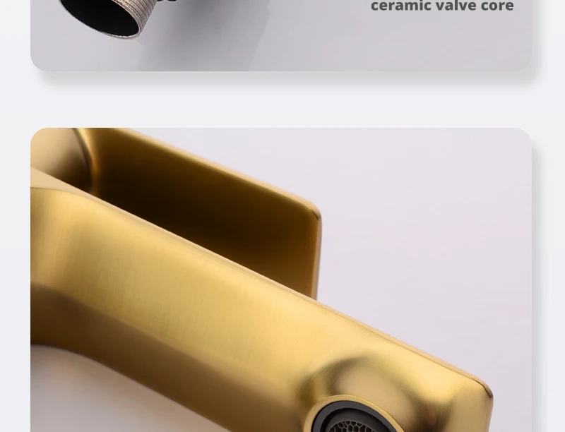 Brass brushed gold Kitchen Faucet Extension Hot and Cold Water Kitchen Faucets Mixer Tap Sink Bar Sink Basin Faucets (20)