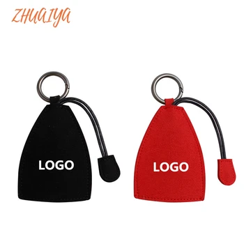 

Top Layer Leather Universal Auto Key Case with High Quality Suede Car Key Wallet For Mitsubishi logo outlander 3 lancer 10