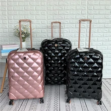 Британский бренд, багаж для путешествий, сексуальная ромбовидная решетка, чемодан на колесиках, сумка для путешествий, чемодан на колесиках, популярный роскошный чемодан