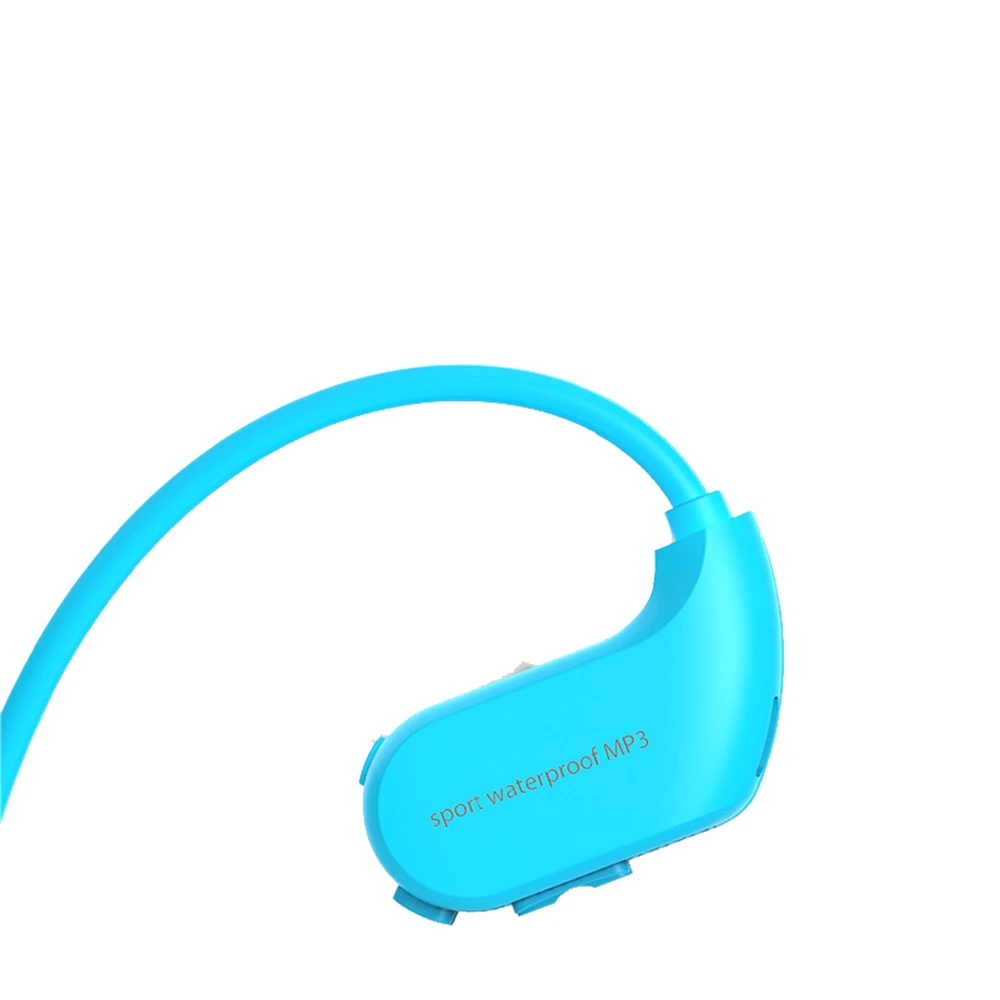 4G blue Модные уличные IPX8 водонепроницаемые плавательные MP3-плеер спортивные наушники HiFi музыка 4G/8G память Дайвинг бег пылезащитные наушники - Цвет: 4G blue