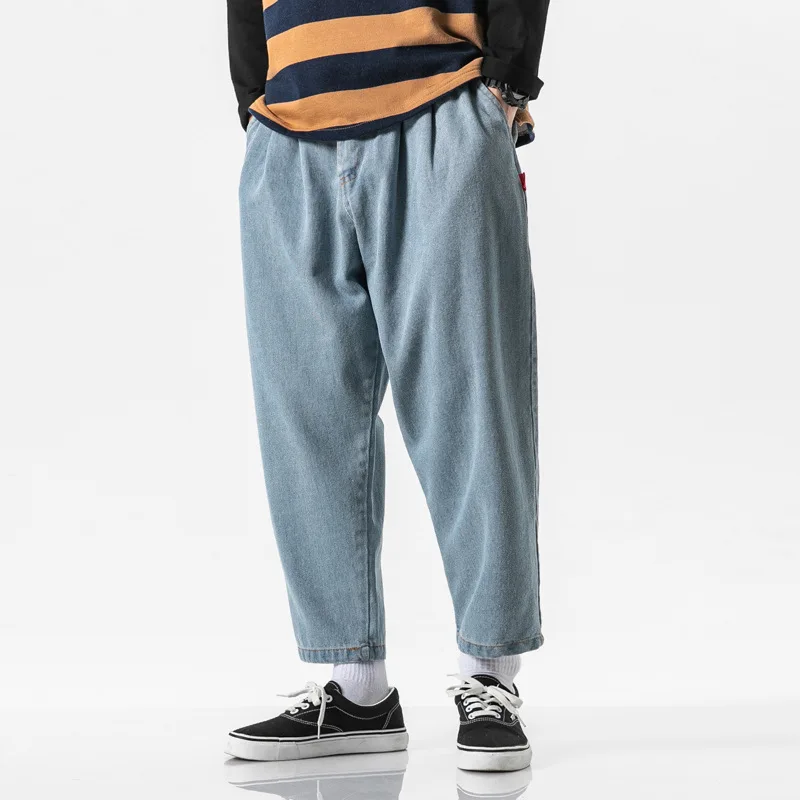 

Yi dao Vintage 2019 Autumn Japanese-style Retro Washing Retro Loose-Fit Casual Jeans Men'S Wear Popular Brand Skinny Pants