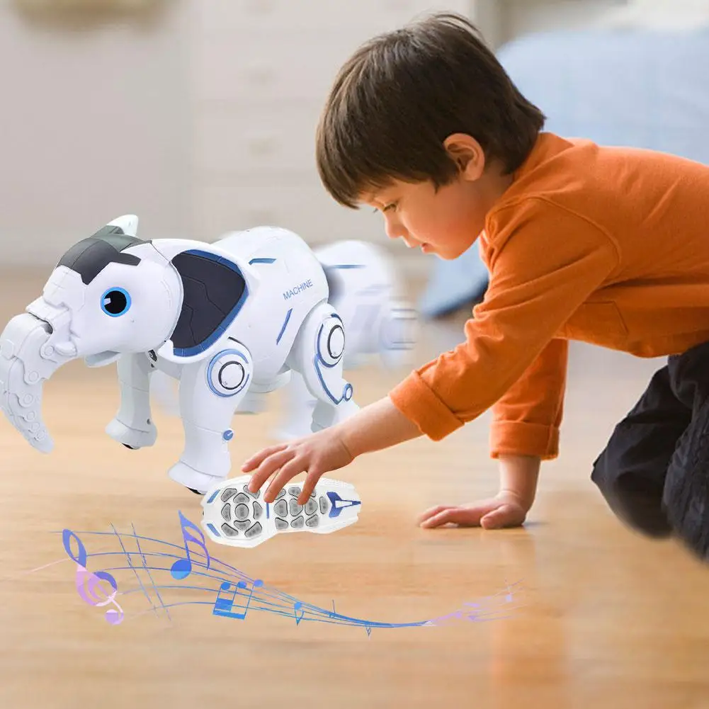 Elefante sem Fio Robô Interativo Crianças Brinquedo Cantando Dança Controle Remoto Forma Elefante Educação Precoce 5 Elefante sem fio robô interativo crianças brinquedo