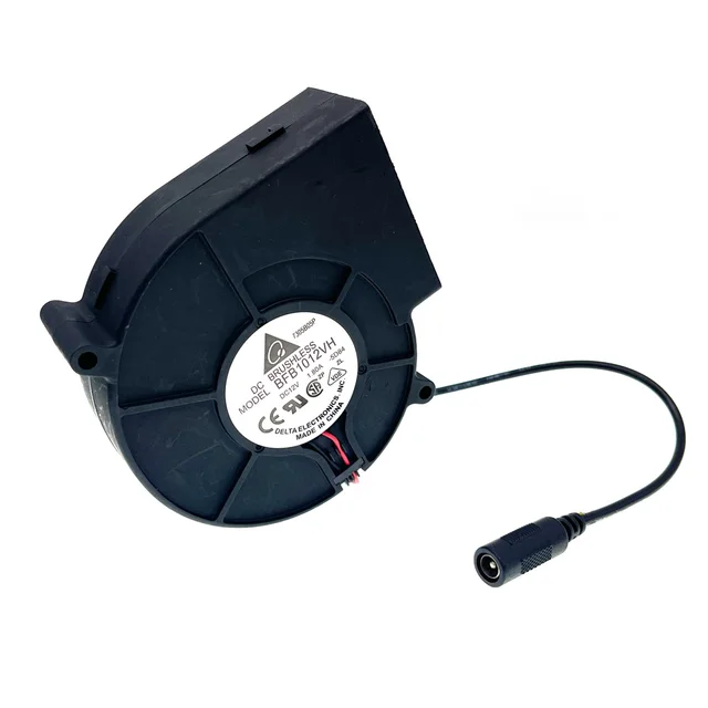 for Delta BFB1012VH  9733 Turbo Centrifugal Fan Blower 12V 1.80A High Speed with Variable Speed Controller for DIY Cooling 2wire Blower