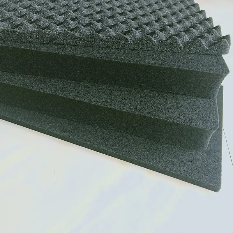 Toolbox Foam High density black One egg shape foam + One solid shockproof PU foam