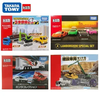 

Takara Tomy Tomica Alloy Car Model Kit Lamborghini Construction Transporter Collections Boy Toy Gift