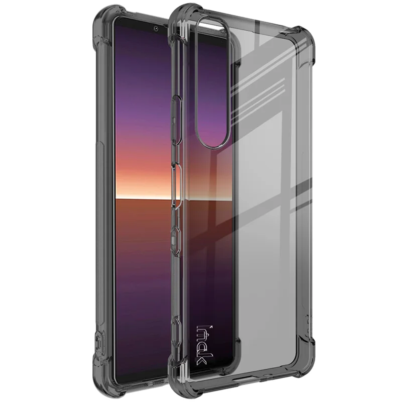 Para sony xperia 1 iii caso imak conners airbags à prova de choque macio tpu caso capa traseira para sony xperia 1 iii