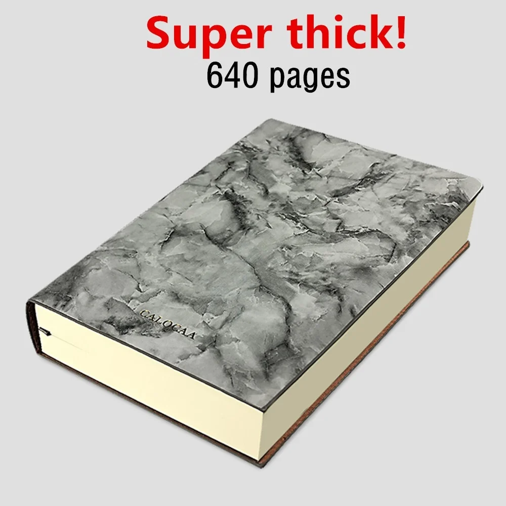 Super Thick! 640 Pages Ruled Notebook A5 Daily Notebook Life Records Best for 3-4 Years Writing