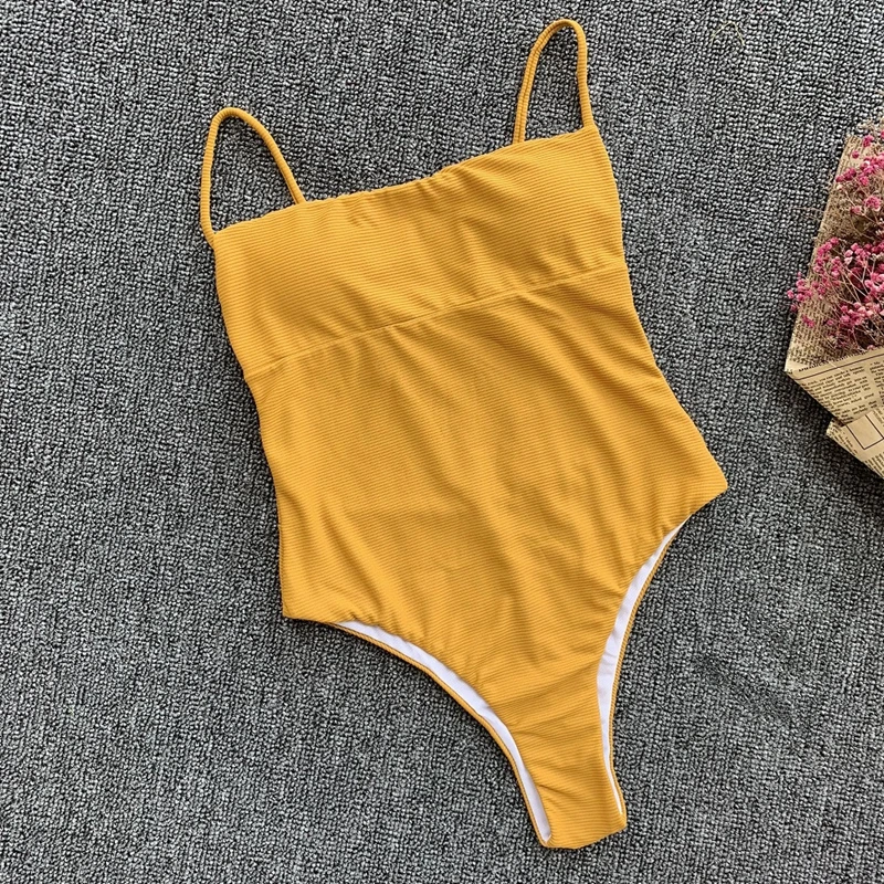 Женский Одноцветный купальник бикини, сексуальный цельный купальник с открытой спиной, монокини, женский купальник, боди, пляжная одежда, maillot de bain