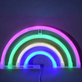 

WENHSIN Rainbow Neon Sign LED Rainbow Light Lamp for Dorm Decor Rainbow Decor Neon Lamp Wall Decor Christmas Neon Bulb Tube