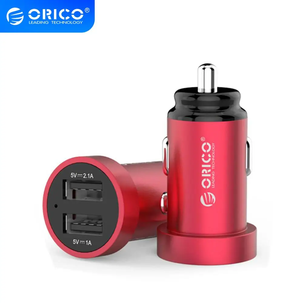 Автомобильное зарядное устройство ORICO с двумя USB портами 5 В 12 Вт|Зарядные