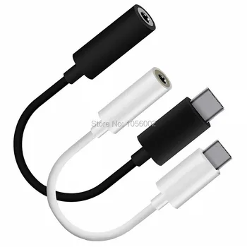

1000pcs/lot 3.1 Type C Male to 3.5mm Female Audio Converter Cable Adapter Connector Cable For Earphone For LeTV 2/2 Pro/Max 2
