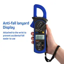 Digital Clamp Multimeter True RMS LCD Auto Range Ohm DC AC Voltmeter Ammeter Capacitance Resistance Data Hold Tester uni t ut210d digital clamp meter auto range capacitance multimeter ac dc voltmeter ammeter resistance temperature measurement