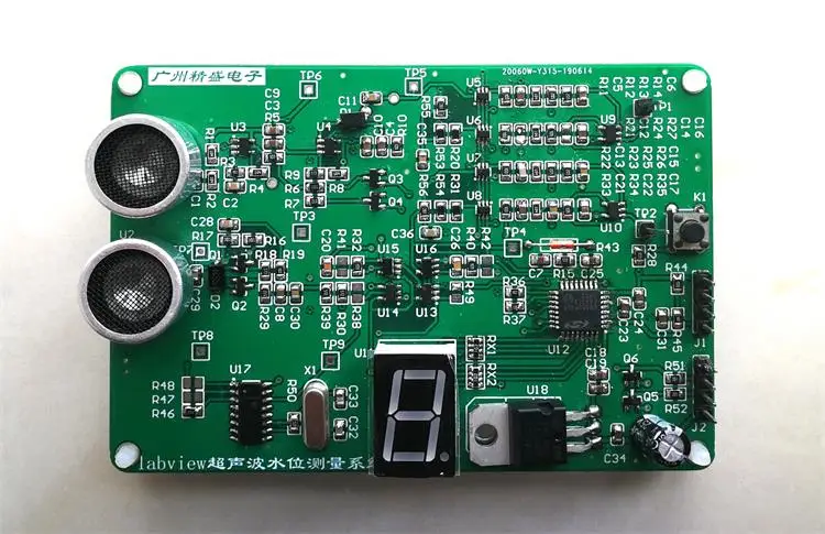 Ultrasonic Water Level Measurement System / LabVIEW Host Computer Interface Editing DIY Bulk Module Circuit Board | Инструменты