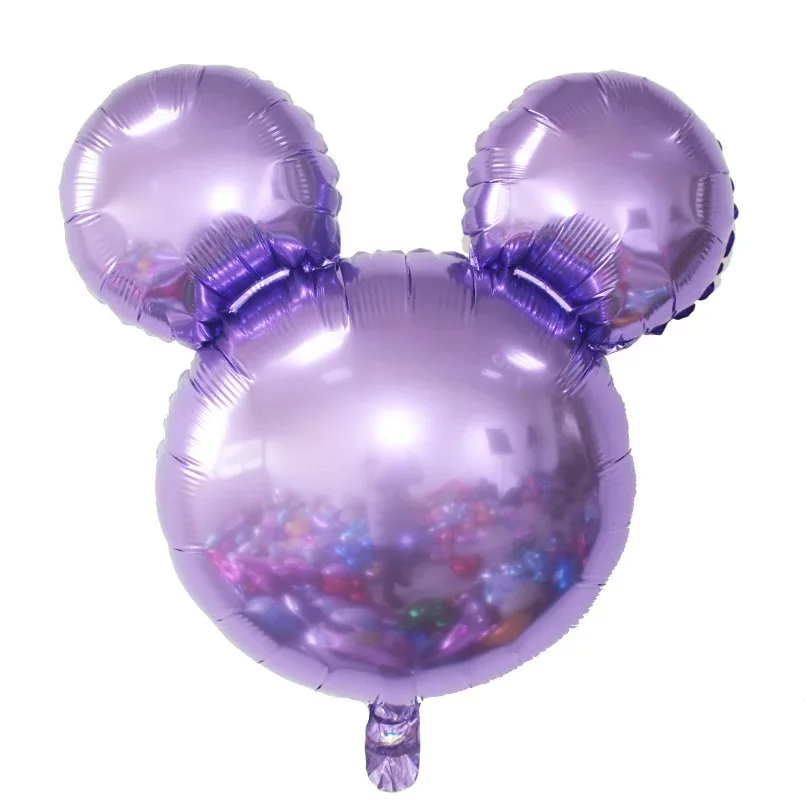 Стиль световое табло монохромный повязка с изображением Mickey воздушный шар из фольги Мультяшные игрушки для дня рождения места декоративные Микки Мышь Хеа