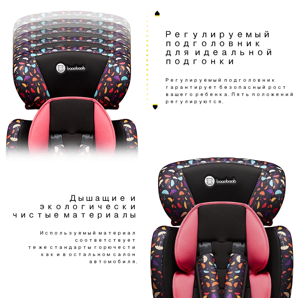 Online Baaobaab Kind Auto Sitz für Baby Sessel Gruppe 1 2 3 (9 36 kg) fünf Punkt Kabelbaum Baby Booster Sicherheit Sitze 9 Monate 12 Jahre