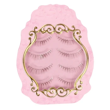 

4Pairs Brown Natural False Eyelashes Dramatic Volume Fake Lashes Makeup Eyelash Extension Silk Eyelashes