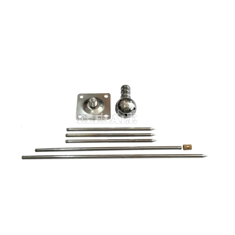 New 60CM Brass Lighting Rod Three-Pole Detachable Copper Lightning Protection Equipment For House Tower Tank Safety