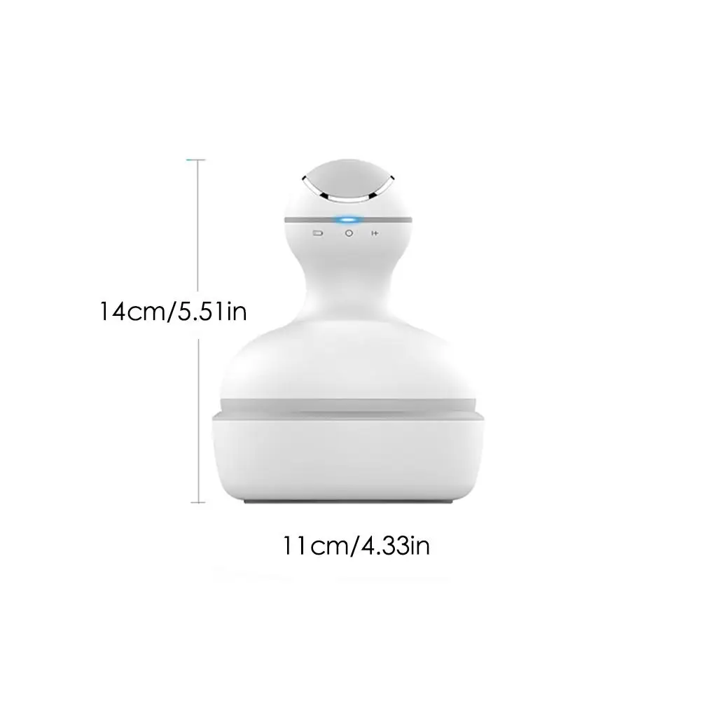 Smart 4D Head Massager Waterproof Electric Head Hair Scalp Massager Pressure Points Relax Promote Blood Circulation Hair Growth