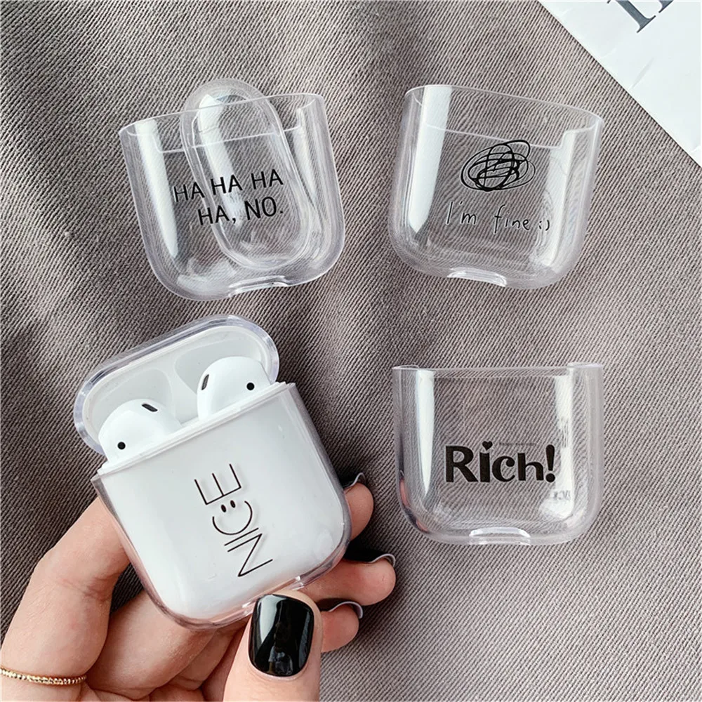 

New Universal Non-slip Silicone Case TPU Transparent Storage Sleeve Protective Cover Shock Proof Headset case For Apple Airpods