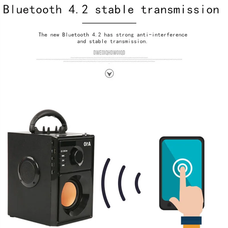 Беспроводной Bluetooth динамик громкой связи мобильный телефон FM радио домашний