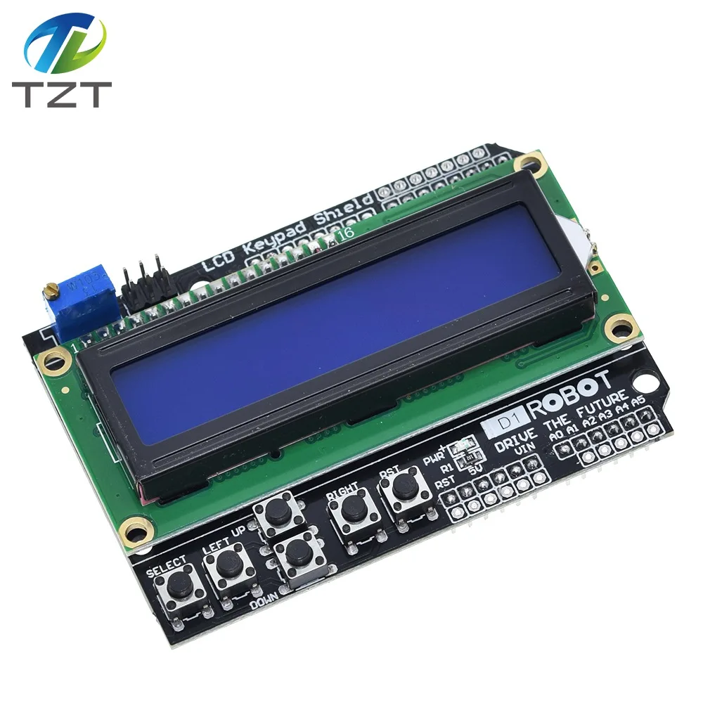 ЖК 1602 ЖК клавиатура щит ЖК 1602 Модуль дисплей для Arduino ATMEGA328 ATMEGA2560 raspberry pi UNO синий экран