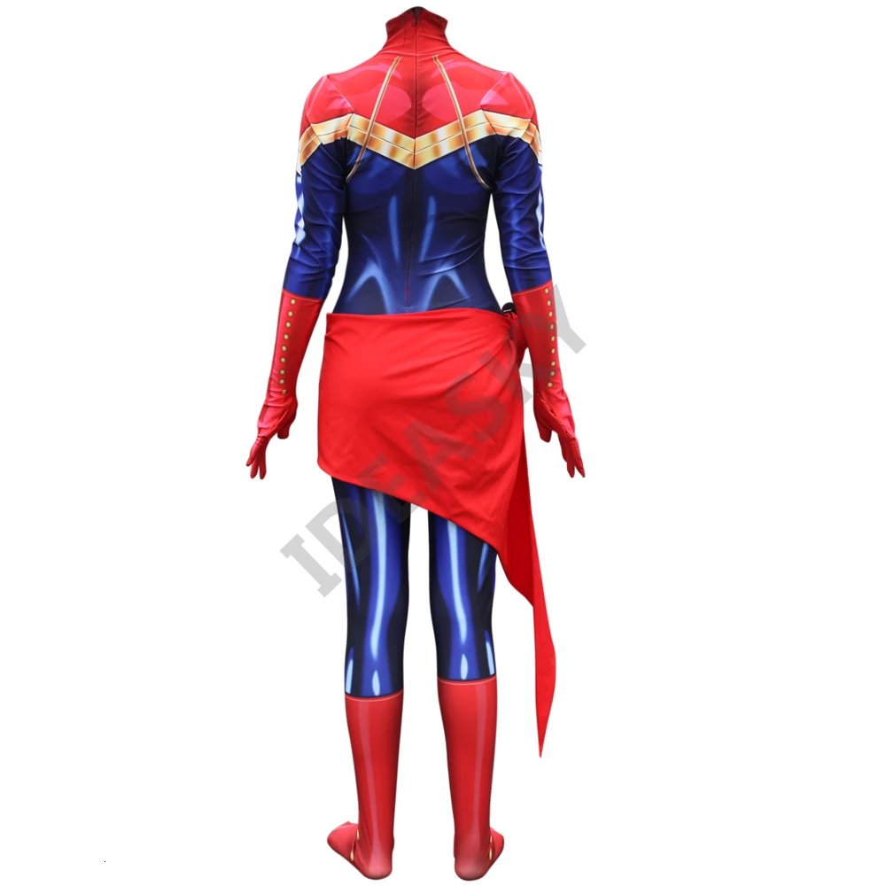 Captain-Marvel-Ms-Marvel-Carol-Danvers-Cosplay-Costume-Zentai-Bodysuit-Suit-Jumpsuits (2)