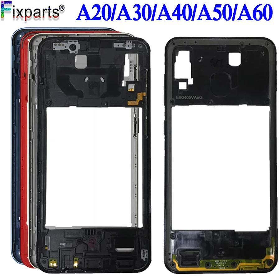 Для Samsung Galaxy A20 A30 A40 A50 A60 средняя рамка Корпус Корпуса A205 A405 A305 A505 пластина