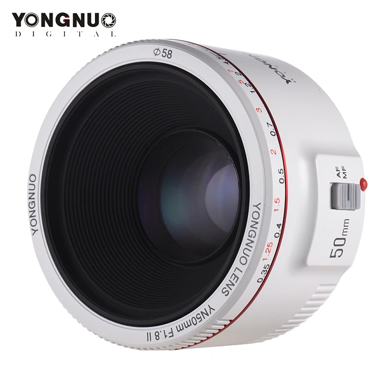 YONGNUO YN50mm F1.8 II Lens Standard Prime Lens Large Aperture Auto