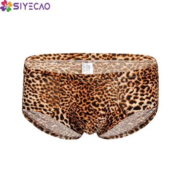 

Sexy Men Boxer Leopard Print Breathable Underwear Male Comfortable Panties Underpants Cueca Boxer Shorts Homme Men Trunks