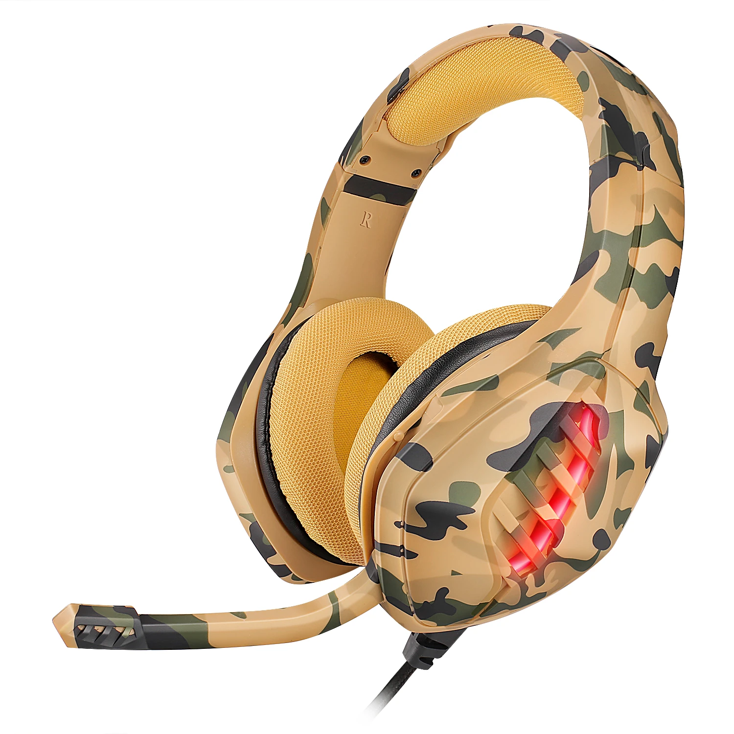 Headset Wired With Microphone Computer Gaming Headset Glowing Chicken Ps4 Gaming Headset With Pc Microphone Noise Canceling